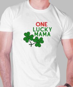 One Lucky Mama St Patricks Day Shirt Women Funny Shamrock Clover Graphic Short Sleeve Mama Shirt One Lucky Mama St Patricks Day Shirt Women Funny Shamrock Clover Graphic Short Sleeve Mama Shirt