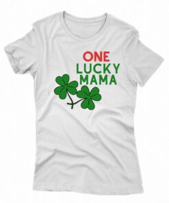 One Lucky Mama St Patricks Day Shirt Women Funny Shamrock Clover Graphic Short Sleeve Mama Shirt One Lucky Mama St Patricks Day Shirt Women Funny Shamrock Clover Graphic Short Sleeve Mama Shirt