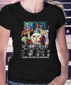 One Piece 26th Anniversary 1997 – 2023 Thank You For The Memories T-shirt