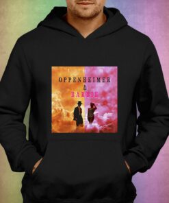 Oppenheimer Barbie Crossover In Cinema 2023 Essential T-shirt 2 Oppenheimer Barbie Crossover In Cinema 2023 Essential T shirt 3