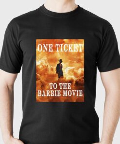 Oppenheimer Barbie Crossover One Ticket To The Barbie Movie Shirt