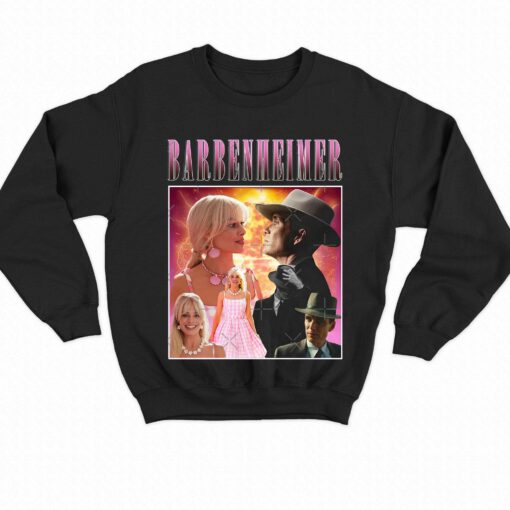 Oppenheimer Barbie Movie Fan Collage T-shirt