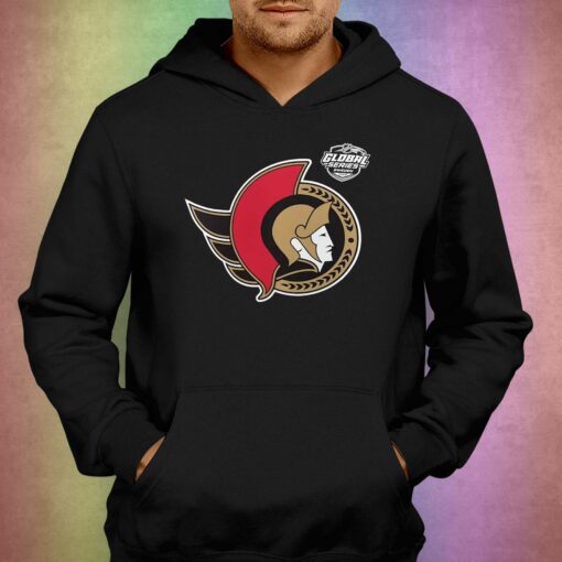 Ottawa Senators Fanatics Branded 2023 Nhl Global Series Logo T-shirt