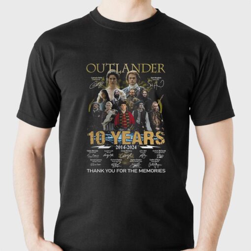 Outlander 10 Years 2014 2024 Memories Shirt Hoodie