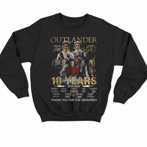 Outlander 10 Years 2014 2024 Memories Shirt Hoodie