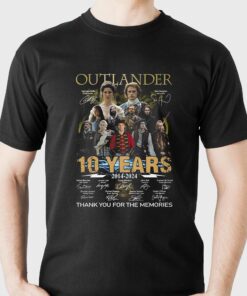 Outlander 10 Years 2014- 2024 Thank You For The Memories T-shirt