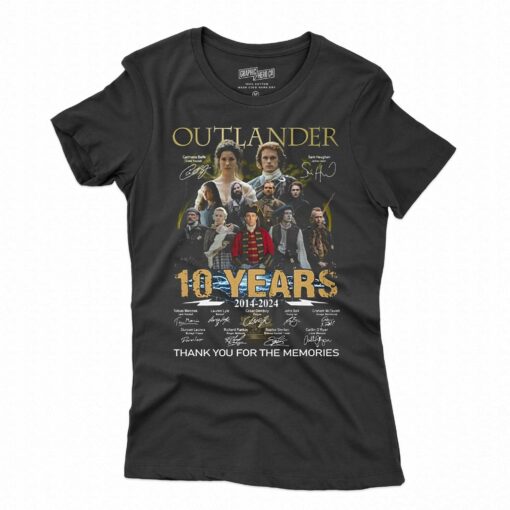 Outlander 10 Years 2014- 2024 Thank You For The Memories T-shirt