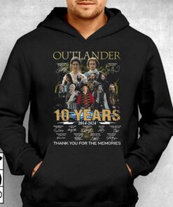 Outlander 10 Years 2014- 2024 Thank You For The Memories T-shirt 2 Outlander 10 Years 2014 2024 Thank You For The Memories T shirt 3