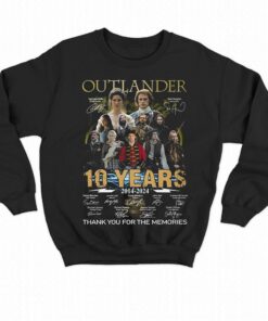 Outlander 10 Years 2014- 2024 Thank You For The Memories T-shirt 3 Outlander 10 Years 2014 2024 Thank You For The Memories T shirt 4