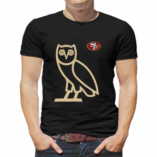 Ovo Scarlet San Francisco 49ers Owl Logo T-shirt