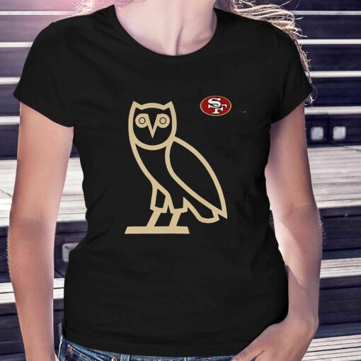 Ovo Scarlet San Francisco 49ers Owl Logo T-shirt