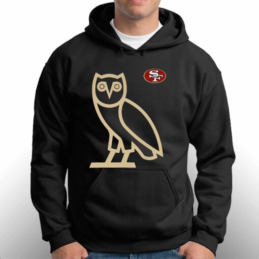 Ovo Scarlet San Francisco 49ers Owl Logo T-shirt