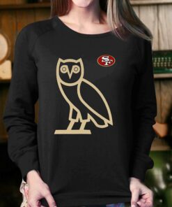 Ovo Scarlet San Francisco 49ers Owl Logo T-shirt 3 Ovo Scarlet San Francisco 49ers Owl Logo T shirt 4