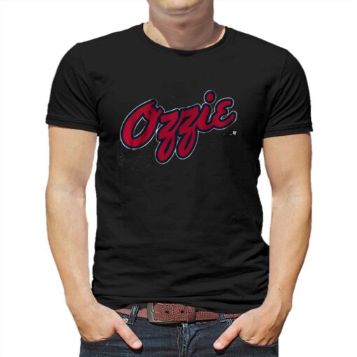 Ozzie Albies Atlanta Text T-shirt