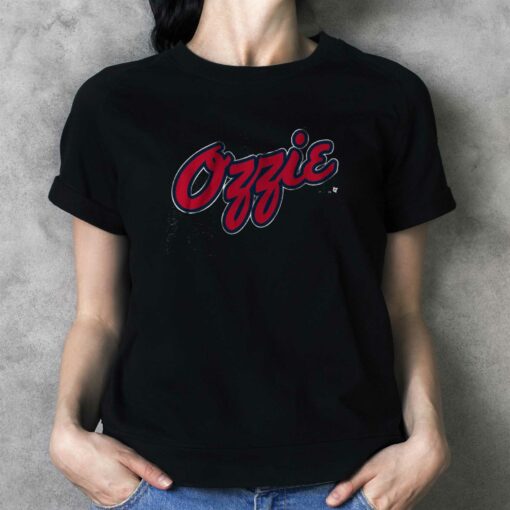 Ozzie Albies Atlanta Text T-shirt