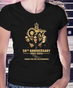 Ozzy Osbourne 56th Anniversary 1967 – 2023 Signature Thank You For The Memories T-shirt
