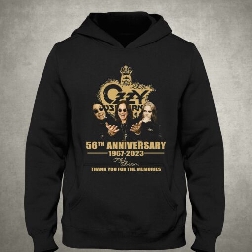 Ozzy Osbourne 56th Anniversary 1967 – 2023 Signature Thank You For The Memories T-shirt