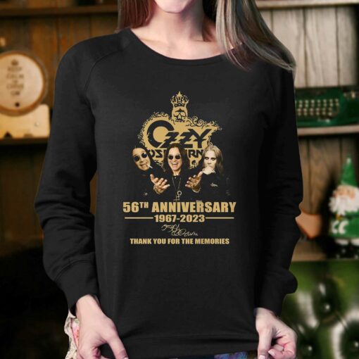 Ozzy Osbourne 56th Anniversary 1967 – 2023 Signature Thank You For The Memories T-shirt