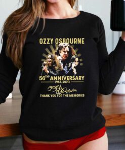 Ozzy Osbourne 56th Anniversary 1967-2023 Thank You For The Memories Signatures Shirt