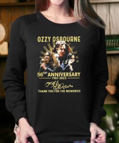 Ozzy Osbourne 56th Anniversary 1967 2023 Thank You For The Memories Signatures Shirt 4