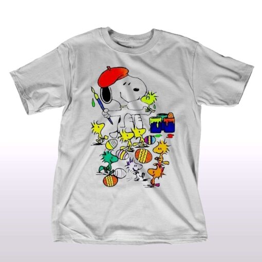 Painter Snoopy Easter Eggs Shirt Painter Snoopy Easter Eggs Shirt