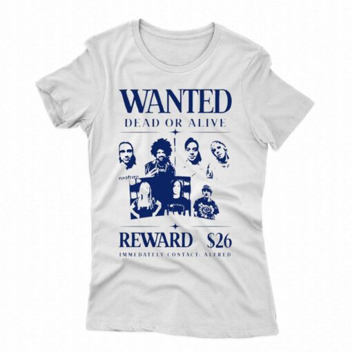 Paramore Wanted Dead Or Alive Reward Shirt