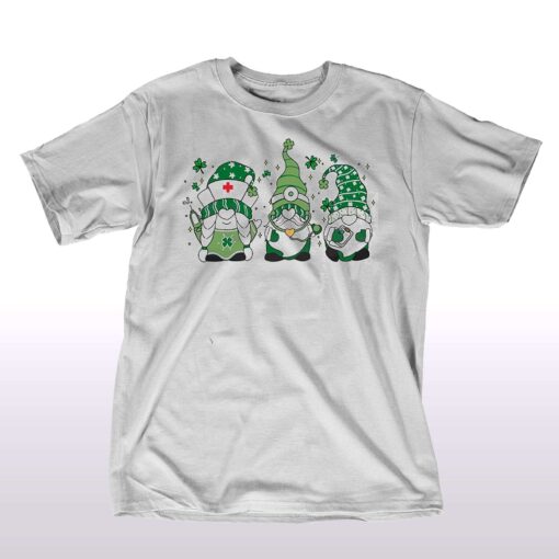 Patricks Day Nurse St Patrick Day Gnomes Squad Shirt