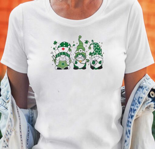 Patricks Day Nurse St Patrick Day Gnomes Squad Shirt