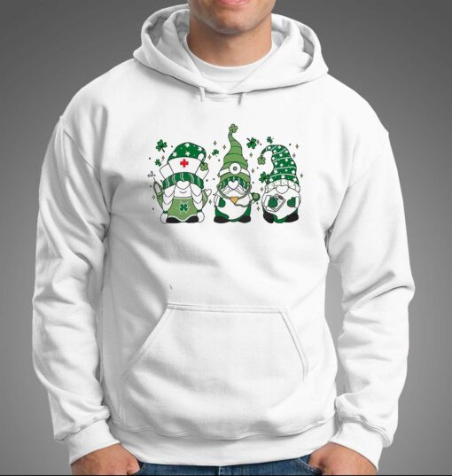 Patricks Day Nurse St Patrick Day Gnomes Squad Shirt