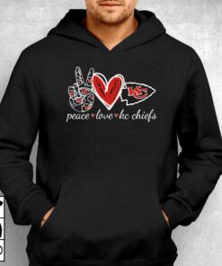 Peace Love Kc Chiefs Unisex T shirt 3