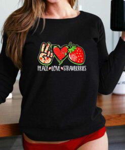 Peace Love Strawberries Shirt