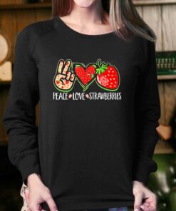 Peace Love Strawberries Shirt 4
