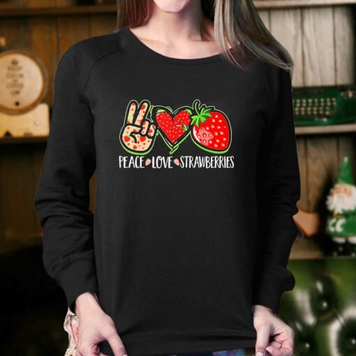 Peace Love Strawberries Shirt