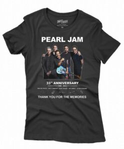 Pearl Jam 33th Anniversary 1990 – 2023 Thank You For The Memories T-shirt