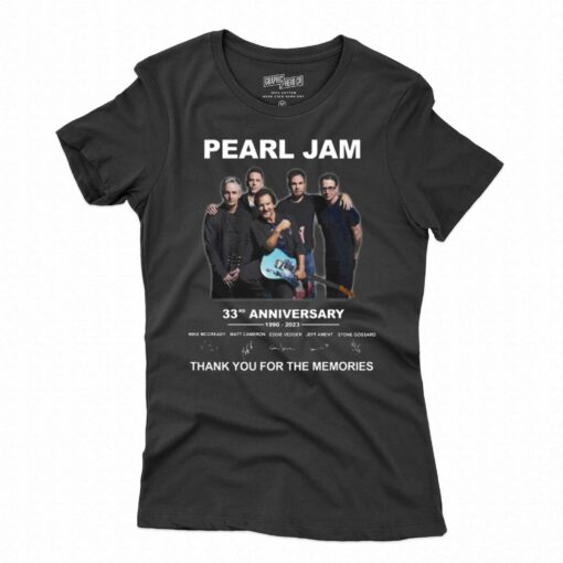 Pearl Jam 33th Anniversary 1990 – 2023 Thank You For The Memories T-shirt