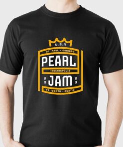 Pearl Jam Tour 2023 St Paul Chicago Indianapolis And Ft Worth T-shirt