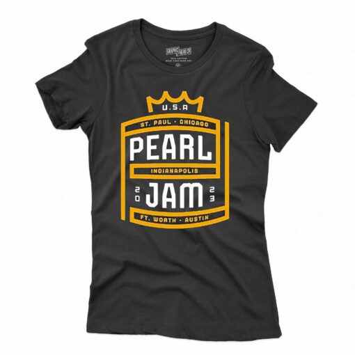 Pearl Jam Tour 2023 St Paul Chicago Indianapolis And Ft Worth T-shirt