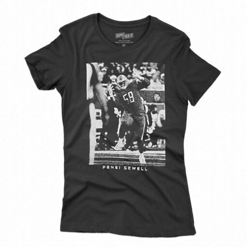 Penei Sewell Detroit Lions Majestic Threads Graphic T-shirt