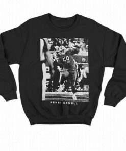 Penei Sewell Detroit Lions Majestic Threads Graphic T-shirt 3 Penei Sewell Detroit Lions Majestic Threads Graphic T shirt 4