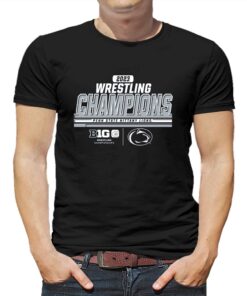 Penn State Nittany Lions Blue 84 2023 Big 10 Wrestling Tournament Champions Locker Room T-shirt