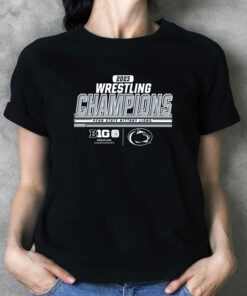 Penn State Nittany Lions Blue 84 2023 Big 10 Wrestling Tournament Champions Locker Room T-shirt