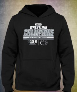 Penn State Nittany Lions Blue 84 2023 Big 10 Wrestling Tournament Champions Locker Room T-shirt 2 Penn State Nittany Lions Blue 84 2023 Big 10 Wrestling Tournament Champions Locker Room T shirt 3