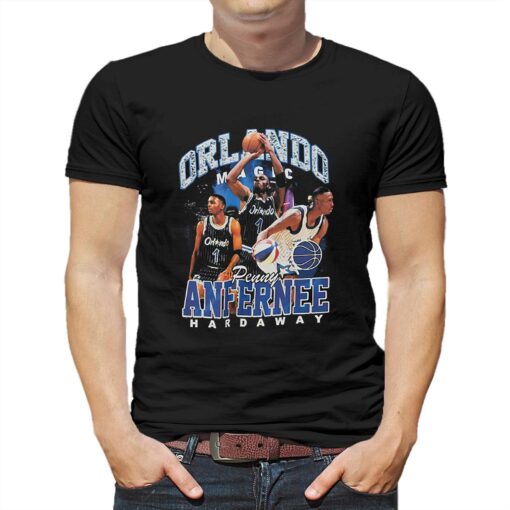 Penny Hardaway Orlando Magic Mitchell Ness Hardwood Classics Bling Concert Player T-shirt