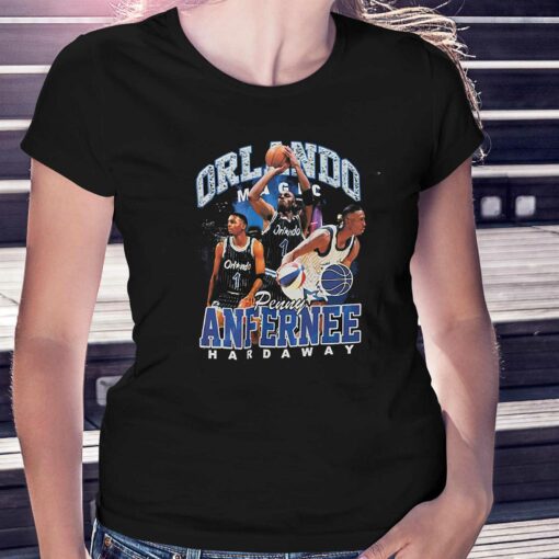 Penny Hardaway Orlando Magic Mitchell Ness Hardwood Classics Bling Concert Player T-shirt