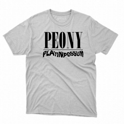 Peony Play In Possum T-shirt