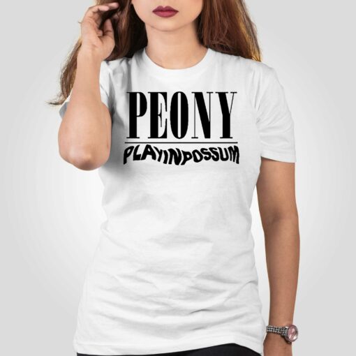 Peony Play In Possum T-shirt