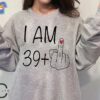 Personalisation I Am 39middle Finger T-shirti Am 29 Middle