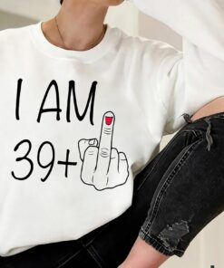 Personalisation I Am 39middle Finger T shirti Am 29 Middle 3