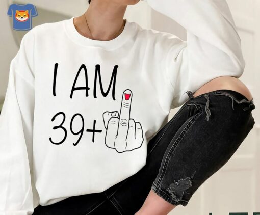 Personalisation I Am 39middle Finger T-shirti Am 29 Middle