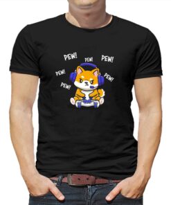 Pew Pew Pew Shiba Inu T-shirt